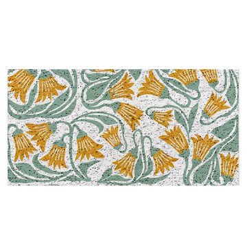 好物良品 花卉系列 大尺寸可剪裁玄關大門絲圈刮泥墊 120 x 60cm  青葉藤花  1個