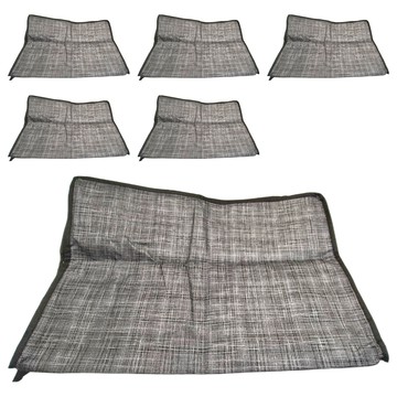 JOSIC 加厚無紡布床下棉被袋  星霧黑  6個