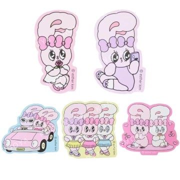 小禮堂 Esther Bunny 艾絲樂小兔 造型貼紙 (生活款)