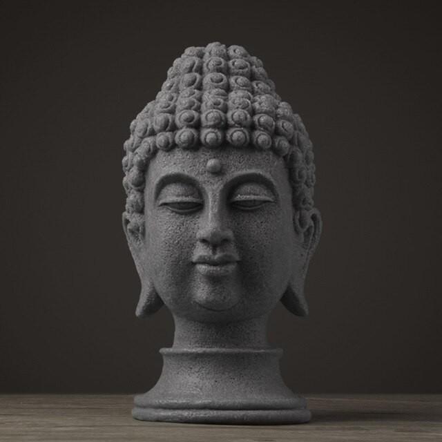ブッダ　仏陀　仏頭　仏像　タイ　アンティーク　置物 仏陀 ブッダ 像 仏像 坐像 金 タイ チベット 仏教 瞑想 浄化