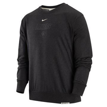 NIKE NBA Dri-FIT Standard Issue 棉質 圓領 長袖上衣 湖人隊