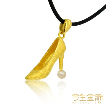 今生金飾 復古女伶墜 (珍珠款~時尚黃金墜飾)