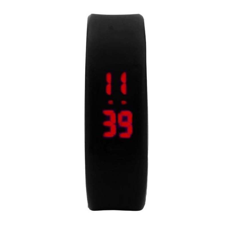 時計 腕時計 ウォッチ LED腕時計 ディスプレイ デジタル クォーツ時計 シリコンバンド スポーツ ランニング ユニセックス ブラック LED-5432  | LINEショッピング