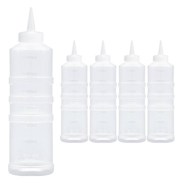 韓國製可裁剪尖嘴醬料瓶  5個  700ml