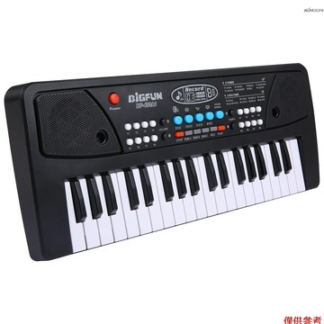 【有頻道】BIGFUN 37鍵兒童電子琴BF-430A1 帶麥克風 雙供電模式 8種音色+8種節奏+6首示範曲+4種打擊