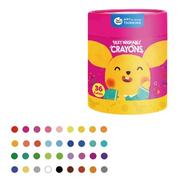 【JarMelo 原創美玩】兒童絲滑蠟筆 36 色