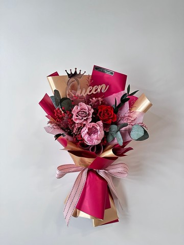 中小型永生花束 母親節花束/告白花束/畢業花束/520花束/情人節花