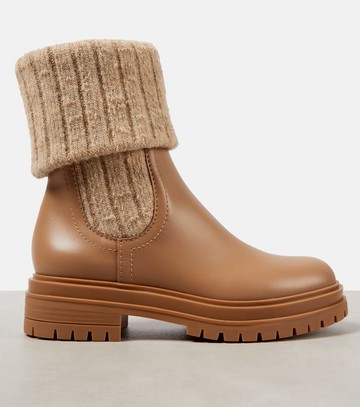 Gianvito Rossi Tenney leather Chelsea boots