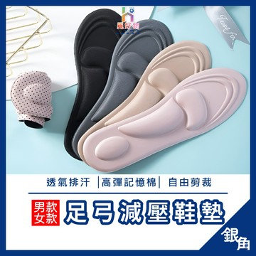 4D鞋墊 鞋墊 舒適鞋墊 足弓墊 鞋墊減壓 4D立體紓壓鞋墊 海綿鞋墊 氣墊 記憶鞋墊 透氣吸汗 防臭 後跟墊