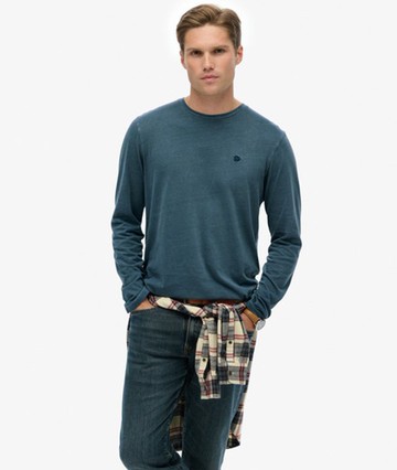 Superdry Men's Classic Essential Top Blue Size: Xxl