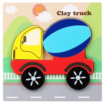 <現貨免等>幼幼拼圖4片拼圖立體拼圖約15*15公分長寬1公分厚立體拼圖