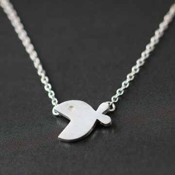 925純銀項鍊 吊墜-可愛時尚小魚造型母親節情人節生日禮物女飾品73gj57【獨家進口】【米蘭精品】