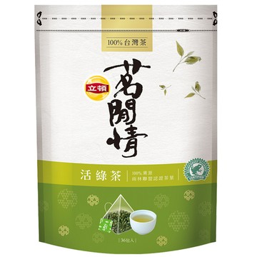 [家速配]立頓茗閒情100％台灣茶-活綠茶-90g(2.5gx36)