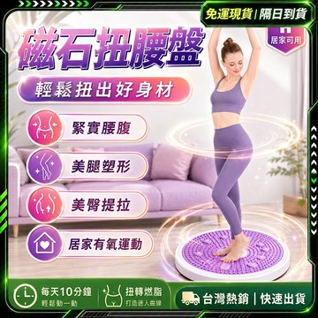 🔥2026最新款🔥 扭腰盤 超靜音 3D磁石 瘦肚子 運動器材 塑腹 扭腰機 健腹 甩脂機 抖抖機 滑行盤 扭腰 扭扭盤