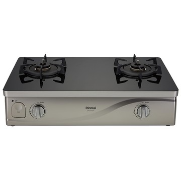 林內 台爐式感溫玻璃雙口爐 瓦斯爐 台爐 MTS-Q230G(B) 桶裝瓦斯