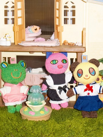 針織小動物掛件玩偶多用項鏈童趣