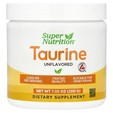 Super Nutrition, 牛磺酸，原味，7.05 盎司（200 克）