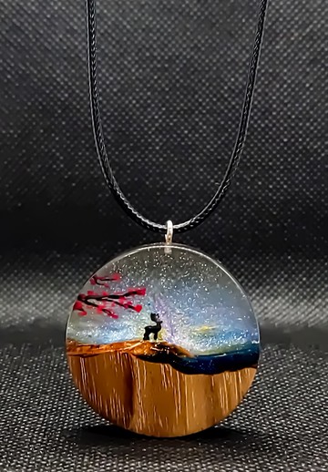 梅花鹿造型吊墜