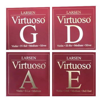 LARSEN STRINGS Virtuoso 強張力小提琴套弦  混合色  1套