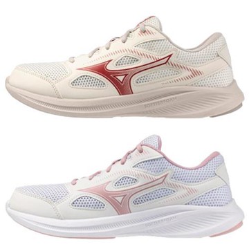 Mizuno 美津濃 慢跑鞋 男鞋 女鞋 輕量 3E寬楦 米紅/白粉 K1GA250012/K1GA250125