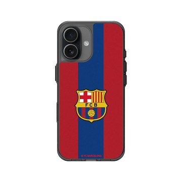 iPhone 17 Clear (相機按鈕) 酷墨灰 - FC Barcelona - Logo - Two Tone Background