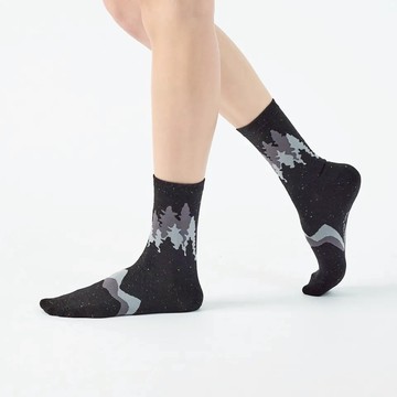 【ChangeTone 襪子專賣店】山岳之間〈黑〉