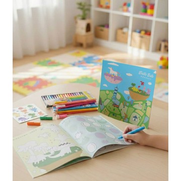 BrilleBriile 咘哩咘哩 2026 IP&台灣古早童玩風格主題 20x20cm 16彩頁繪本 迷你畫畫本