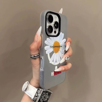 免運+隔日🚚Magsafe磁吸手機殼 GD小雛菊 蘋果17promax 16 15plus 14 13 12 11防摔