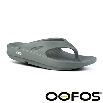 【OOFOS】OOriginal 男舒壓 夾腳拖鞋『OLIV橄欖綠』M1000H 戶外.旅遊.健行.沙地.水上活動.水陸鞋.溯溪