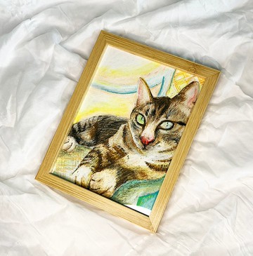 【給你的寶貝來張畫像】油畫風格蠟筆插畫/客製畫像/手繪原畫