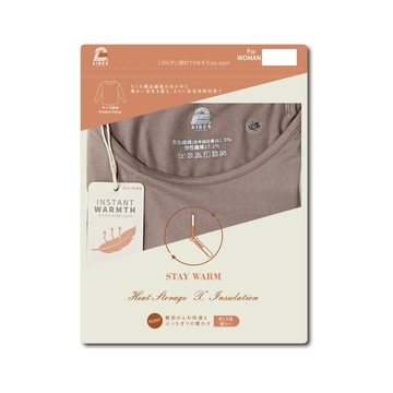 Stay Warm-女圓領發熱衣-多色多尺寸任選