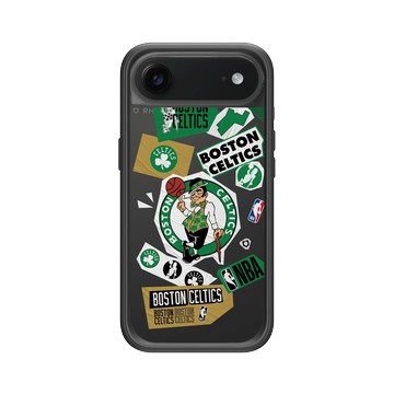 iPhone Air Mod NX -邊框背蓋組合 (相機按鈕) 黑 - NBA - 拼貼系列-波士頓塞爾提克 Boston Celtics - Collage