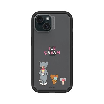 iPhone 15 Mod NX 黑 - 湯姆貓與傑利鼠 Tom and Jerry - Ice Cream