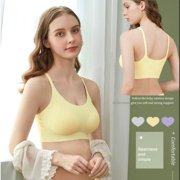 買2送1【A&R】 零重力亮麗色系無痕大尺碼細肩帶 3件組(AIR SKIN BRA 透氣舒適 無鋼圈)