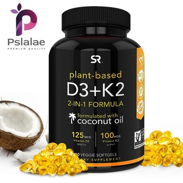 PSLALAE 植物性D3+K2🌻 2合1配方🧪 115mcg D3+90mcg K2 - 60/120粒膠囊 美國製造