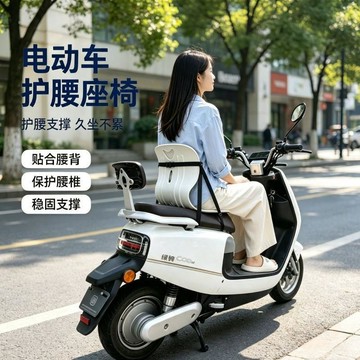 ✅品質把關✅電瓶車護 腰靠 椅電動摩托車後座 腰靠 支撐外賣跑單上班騎行久坐神器