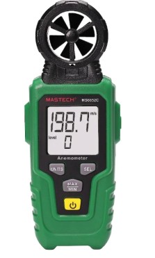 MASTECH 邁世 MS6652C 數位風速計 風速 風力 風量 測量 ℃ ℉ 溫度測量 1年保固 TECPEL
