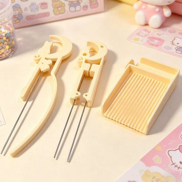 妙妙手作🌸拼豆豆筆套裝 3d打印拼豆工具 一整套 月貓豆鏟 DIY 可收納單針 雙針 豆筆絲滑不卡豆