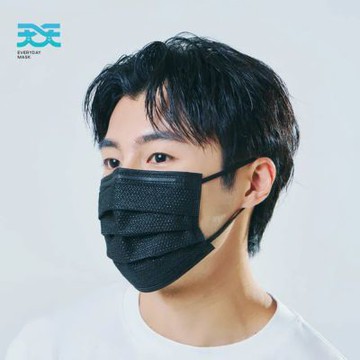 【天天】成人醫療平面口罩-隕石黑-30入/盒