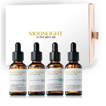 Moonlight 【抗老美白潤澤】極致逆齡白皙潤澤禮盒 (C+A+角鯊烷+B5玻尿酸)