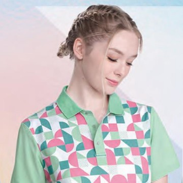 Sunrise 幾何冰絲涼感吸濕排汗衫(果綠)-女款(11246-1)