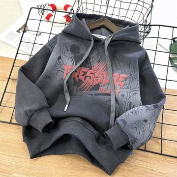 男童衛衣秋冬款2025新款中大童兒童男孩帥氣加絨加厚冬季連帽上衣