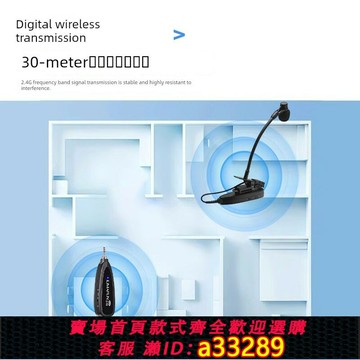 {可打統編 超低價}晶麥風CX302薩克斯小號嗩吶樂器專用無線麥克風拾音器演出小話筒