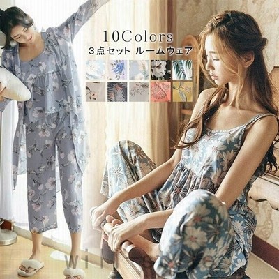 ヴィジョン ストリートウェア 3点セット ルームウェア 上下セット 夏新作 セットアップ レディース パンツ トップス パジャマ カットソー 一部 通販 Lineポイント最大get Lineショッピング