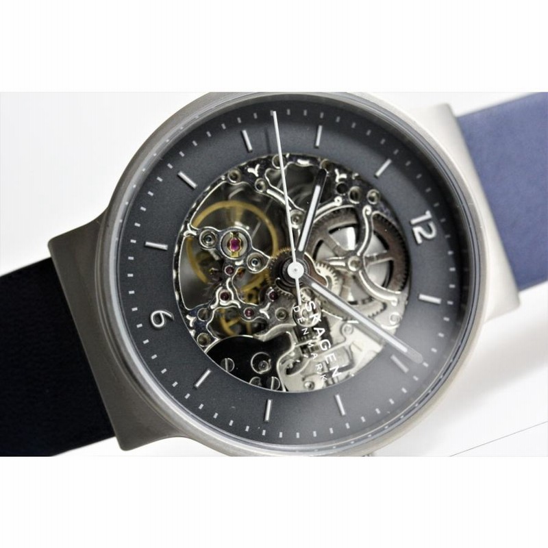 SKAGEN スカーゲン ANCHER スケルトン仕様 自動巻き腕時計