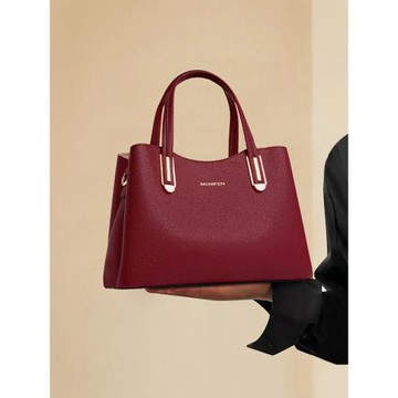 大包包女士2025新款真皮女包中年生日禮物送媽媽包紅婚包手提包女