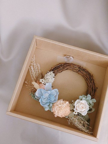 Sheer Whisper絮語藏花_生活美學系列-半圈日本進口永生擴香花圈