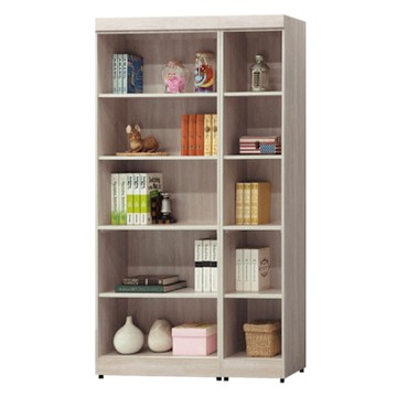 文創集 楚門特4尺開放式書櫃/收納櫃組合(三色可選)-119x32x185cm免組