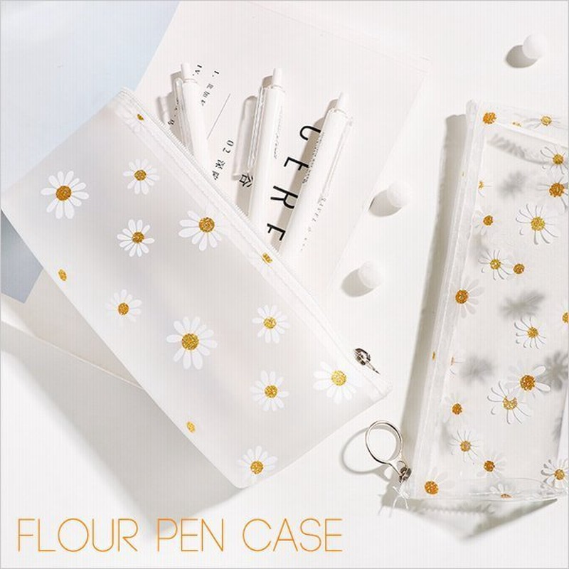 フラワー ペンケース クリア 花柄 おしゃれ 韓国 透明 シンプル 小さめ コンパクト かわいい 筆箱 ふでばこ 通販 Lineポイント最大get Lineショッピング