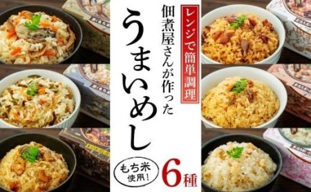 レンジで簡単調理！6種の炊き込みごはん　６個セット　H-6